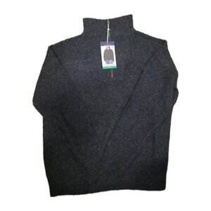 Modern Ambition Women's Knit Quarter-Zip Sweater Navy **XXL**